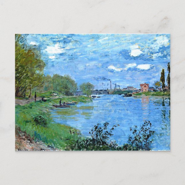 Monet - Bankerna Seine vid la Grand Jatte Vykort (Framsida)