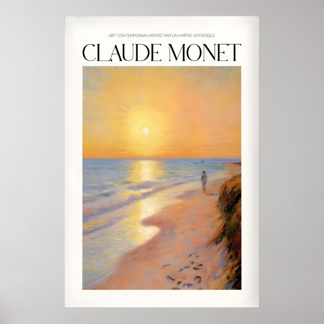 Monet Beach Konstverk Poster (Framsidan)