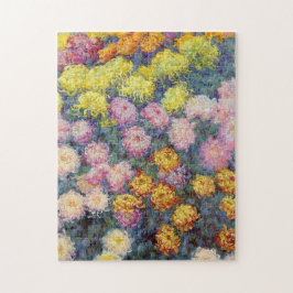 Monet - Bed av Chrysanthemums Pussel