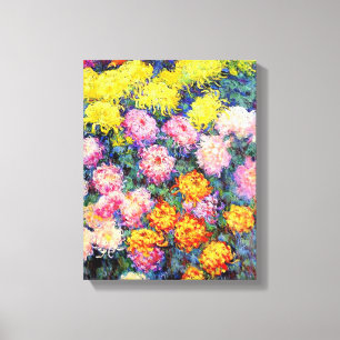 Monet - Bed of Chrysanthemums Canvastryck
