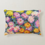 Monet - Bed of Chrysanthemums Prydnadskudde<br><div class="desc">Claude Monet berömd-målning,  Bed of Chrysanthemums</div>