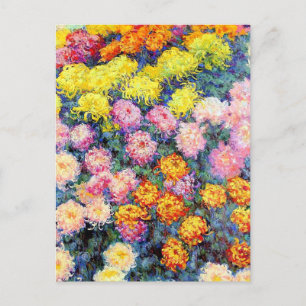 Monet, Bed of Chrysanthemums Vykort