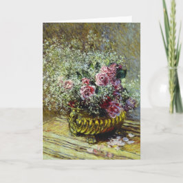 Monet - Blommor i en pott Helgkort
