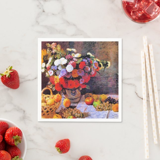 Monet - Blommor och frukt Pappersservett (Insitu)