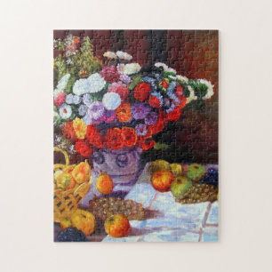 Monet Blommor och frukt Pussel