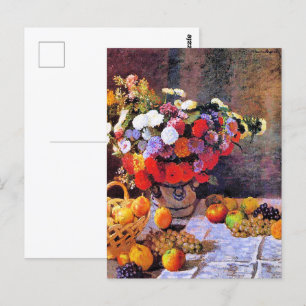 Monet - Blommor och frukt Vykort