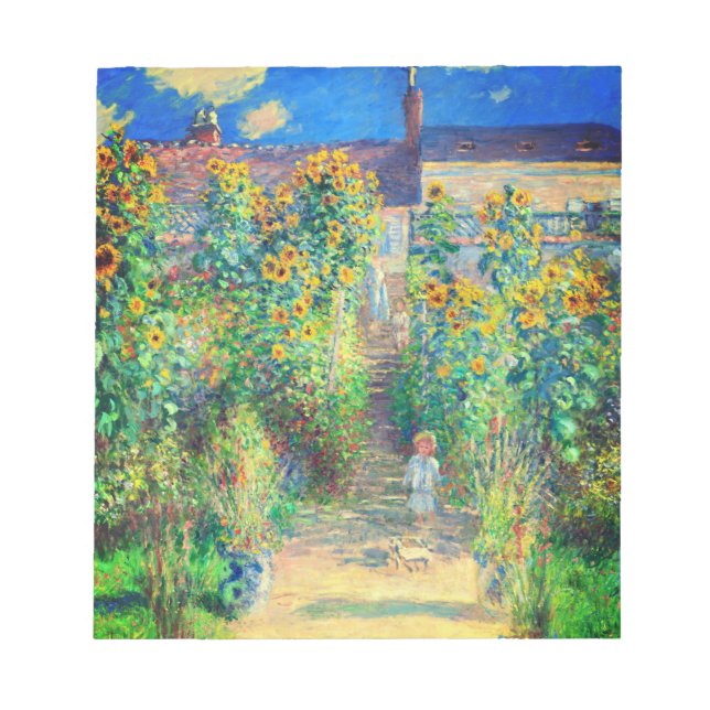 Monet-Blomsterträdgård Anteckningsblock (Framsida)