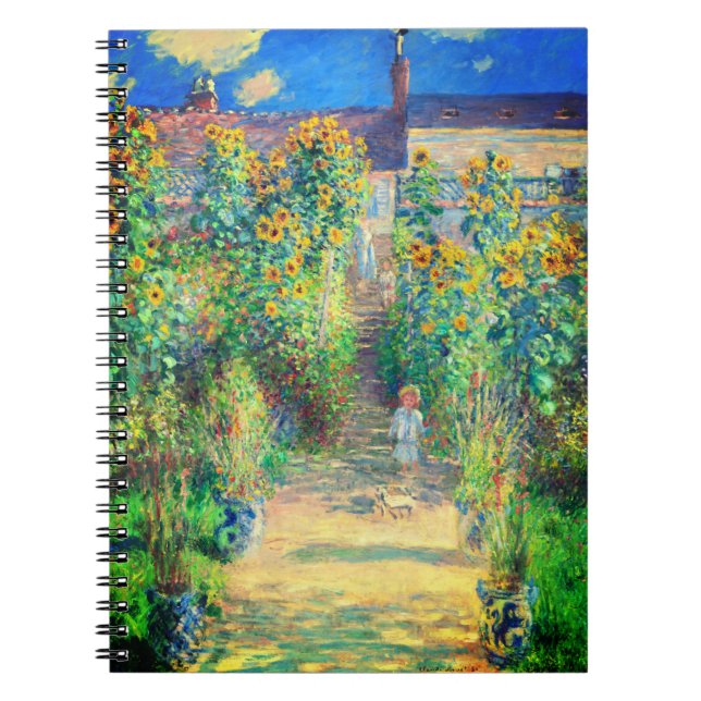 Monet-Blomsterträdgård Anteckningsbok (Framsidan)