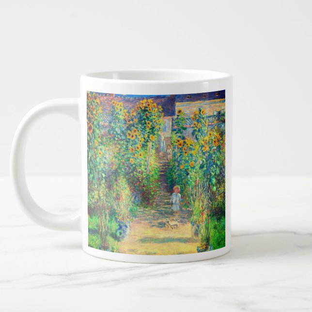 Monet-Blomsterträdgård Jumbo Mugg (Vänster)