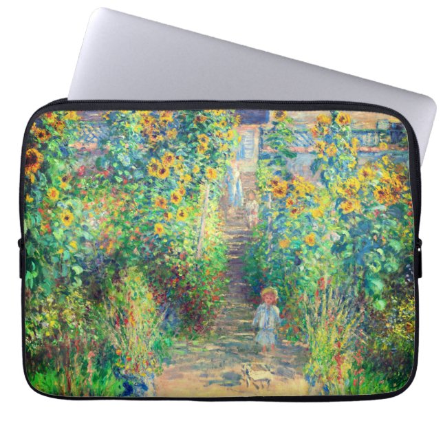 Monet-Blomsterträdgård Laptop Fodral (Framsidan)