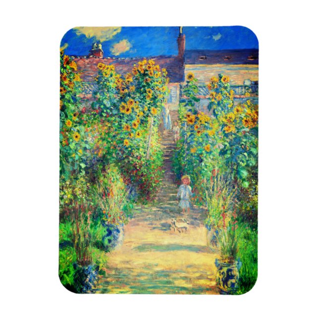 Monet-Blomsterträdgård Magnet (Vertikal)