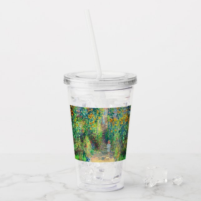 Monet-Blomsterträdgård Take Away Mugg (Framsida Ice)