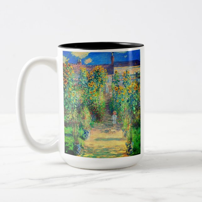 Monet Blomsterträdgård Två-Tonad Mugg (Vänster)