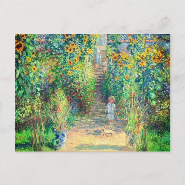 Monet-Blomsterträdgård Vykort (Framsida)