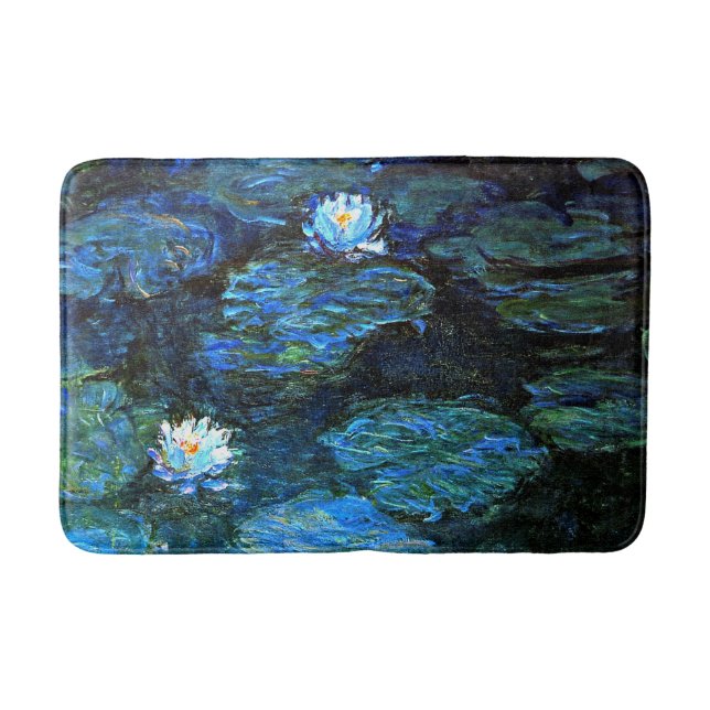 Monet - Blue Vatten Lilies Badrumsmatta (Framsidan)