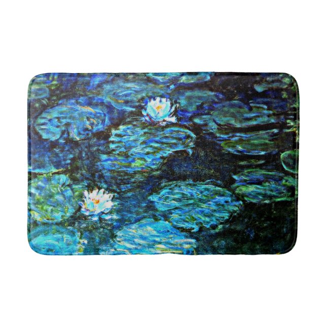 Monet - Blue Vatten Lilies Badrumsmatta (Framsidan)