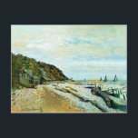 Monet - Boatyard Near Honfleur Vykort<br><div class="desc">Monet - Boatyard nära Honfleur vykort. Impressionism liggande av konstnären Claude Monet,  1864. VIRGINIA5050* - Kreativ och ovanliga presenter för tillfällen på www.zazzle.com/virginia5050*</div>