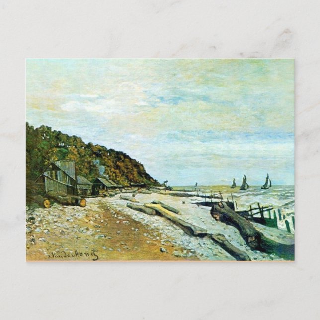 Monet - Boatyard Near Honfleur Vykort (Framsida)