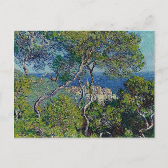 Monet Bordighera Italien liggande målning Vykort (Framsida)