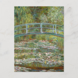 Monet Bridge over Pond Vatten Lilies Vintage Vykort