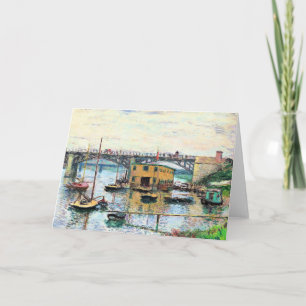 Monet - Bron i Argentina på en Grått Day Kort
