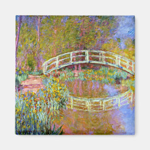 Monet - Bron i Monets trädgård Magnet