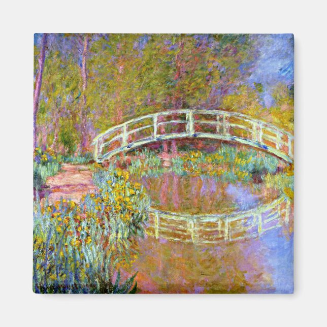 Monet - Bron i Monets trädgård Magnet (Framsidan)