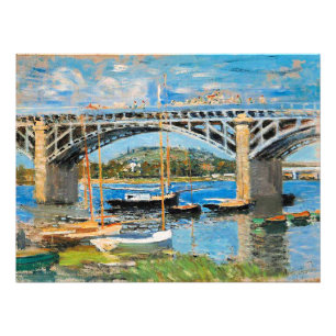 Monet - Bron över Seine, Fototryck