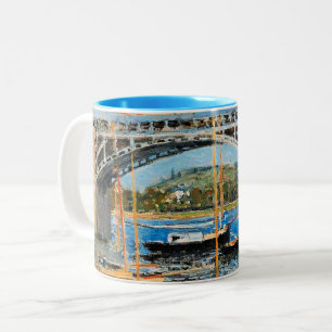 Monet - Bron över Seine, Två-Tonad Mugg