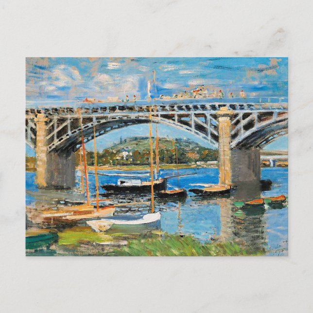 Monet - Bron över Seine, Vykort (Framsida)