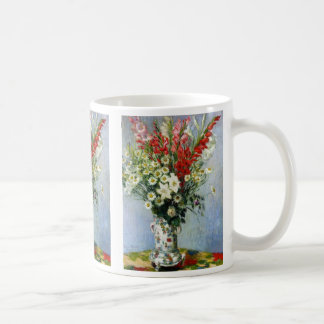 MONET-bukett av den Gladiolas kaffemuggen Kaffemugg