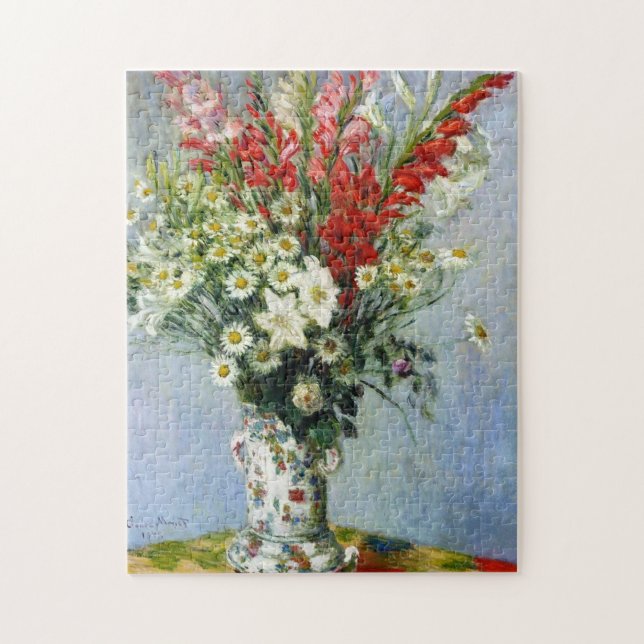 MONET-bukett av det Gladiolas 10x14 pussel (Vertikal)