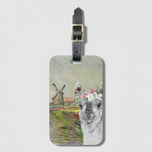 Monet Champ Tulipes och Finare Llama Bagagebricka