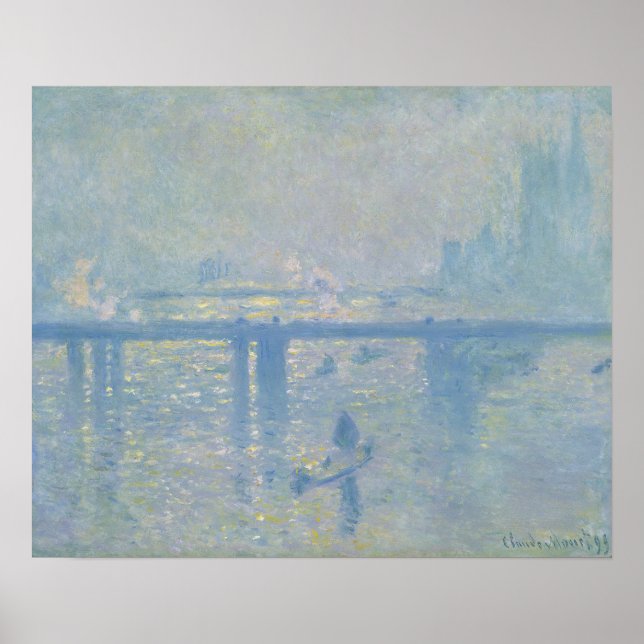 Monet - Charing Kor Bridge Poster (Framsidan)