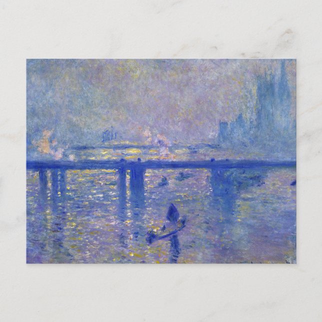 Monet Charing Kor Bridge Vykort (Framsida)