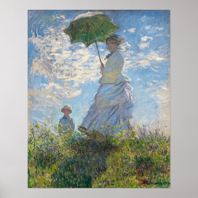 MONET Claude Artist Art Painter Oljemålning Canva Poster (Framsidan)