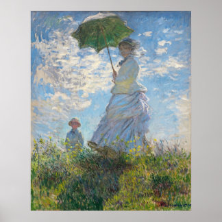MONET Claude Artist Art Painter Oljemålning Canva Poster