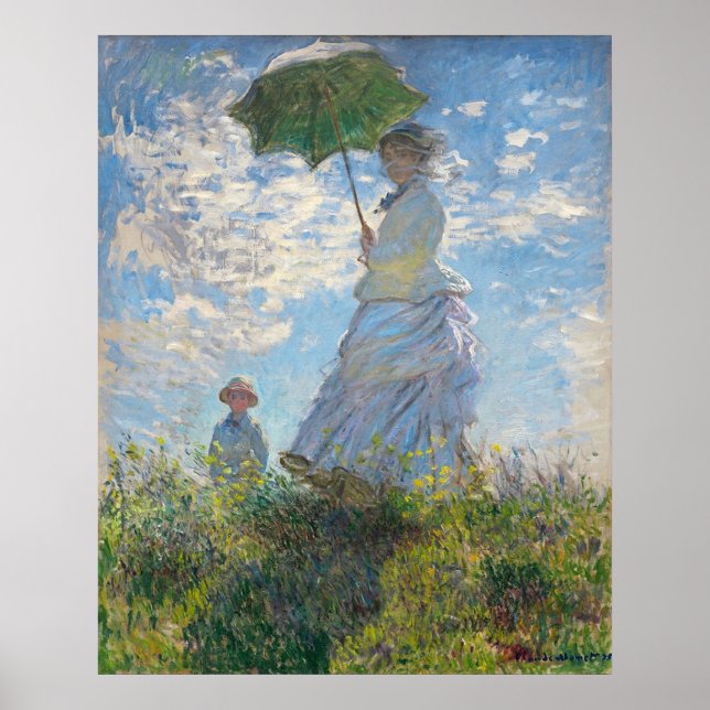 MONET Claude Artist Art Painter Oljemålning Canva Poster (Framsidan)
