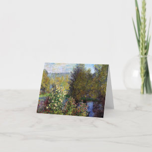 Monet Claude Corner i Garden i Montgeron Tack Kort