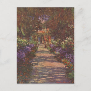 Monet, Claude Gartenweg 1902 Technique 'l auf Lein Vykort