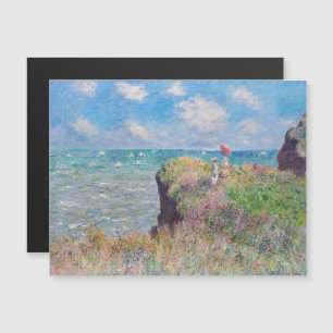 Monet - Cliff Walk på Pourville Magnetic Card