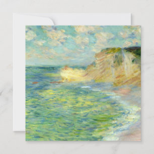 Monet - Cliffs at Count, berömd tavla Kort