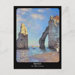 MONET / Cliffs at Etretat Vykort
