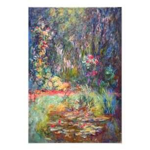 Monet Corner of Vatten Lily Pond Fototryck
