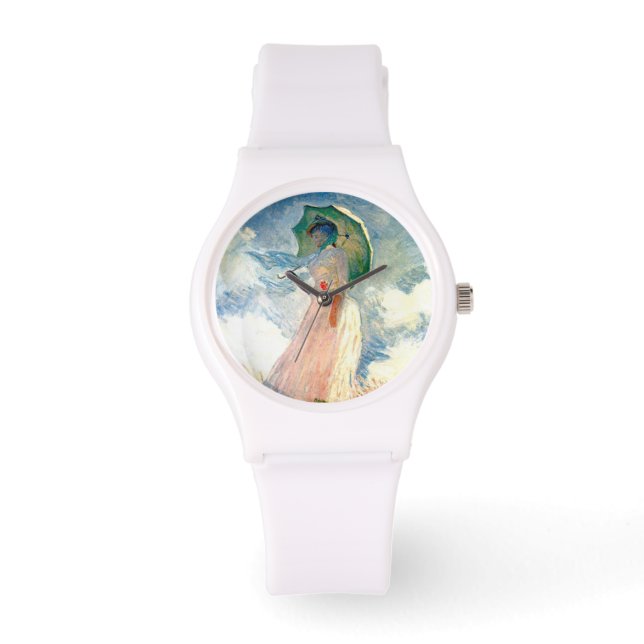 Monet Dam med Parasol Armbandsur (Framsida)