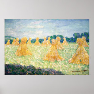 Monet - den unge Damen av Giverny Sol-effekt Poster