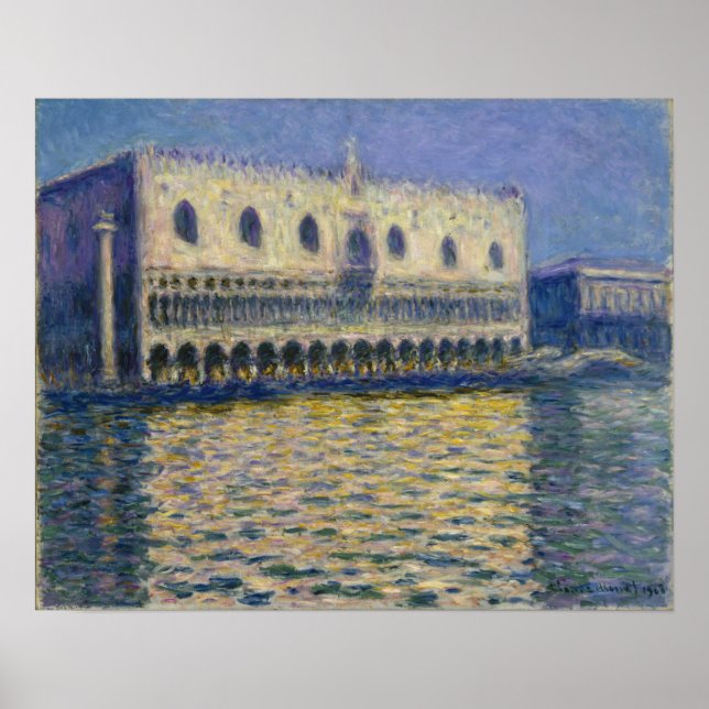 Monet - Doges Palace (Le Palais Ducal) Poster (Framsidan)