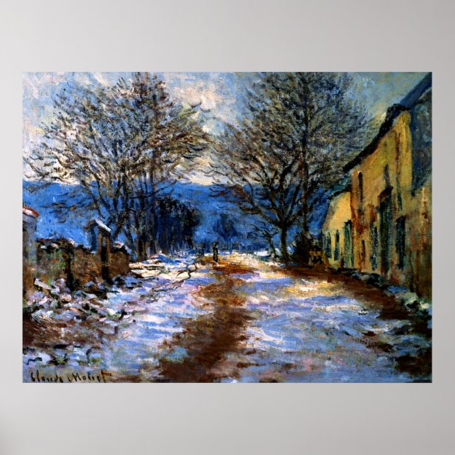 Monet - effekten av Snö i Limetz Poster (Framsidan)