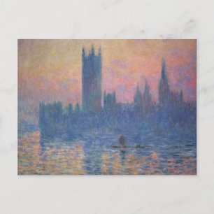 Monet - Europaparlamentets hus i Sunset Vykort