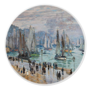 Monet - Fiskebåtar Lämnande hamnen, Le Havre Knopp